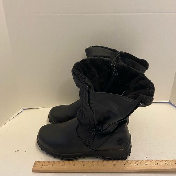 Totes black winter boots size 8 m zipper Ruby style - Picture 1 of 8